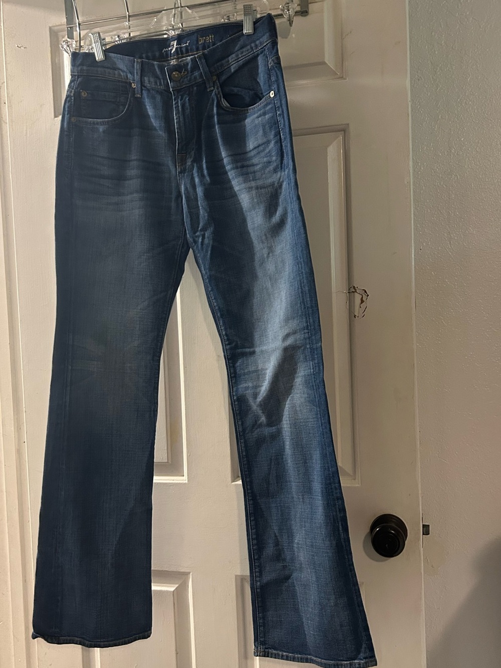 7 For All Mankind Women's Bootcut Jeans - Dark Blue Wash